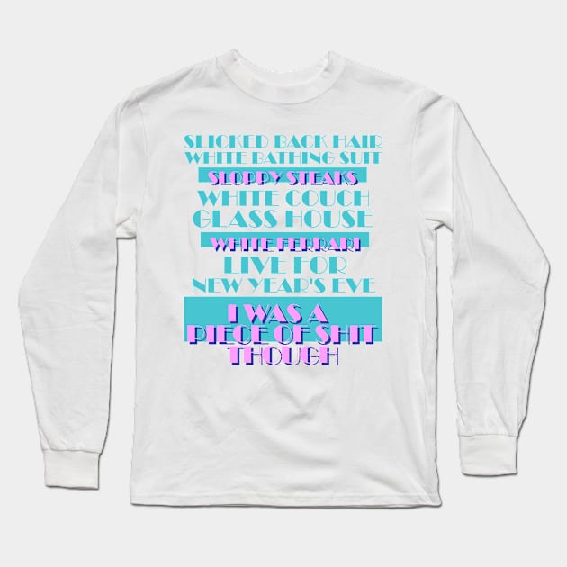 It's a Dangerous Night (Miami Vice Typography) Long Sleeve T-Shirt by darklordpug